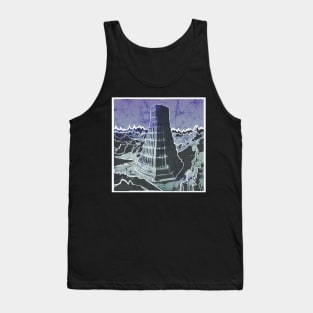 Tower of Babel batik style landscape Tank Top